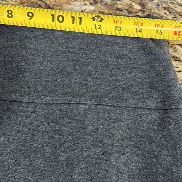 EILEEN FISHER Cozy Viscose Blend Fold-over Midi Skirt In Ash Size M - Picture 6 of 8